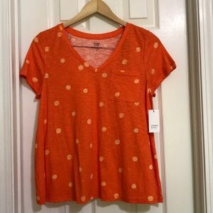 3 for $30 Crown & ivy authentic tee, polka dot